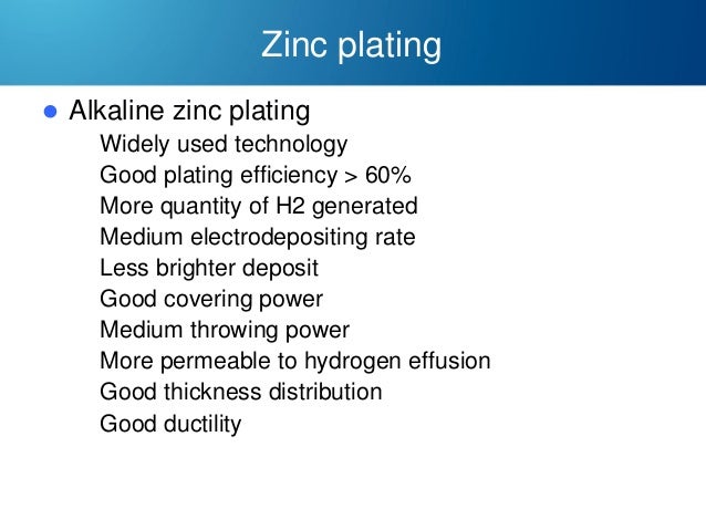 zinc plating process flow chart