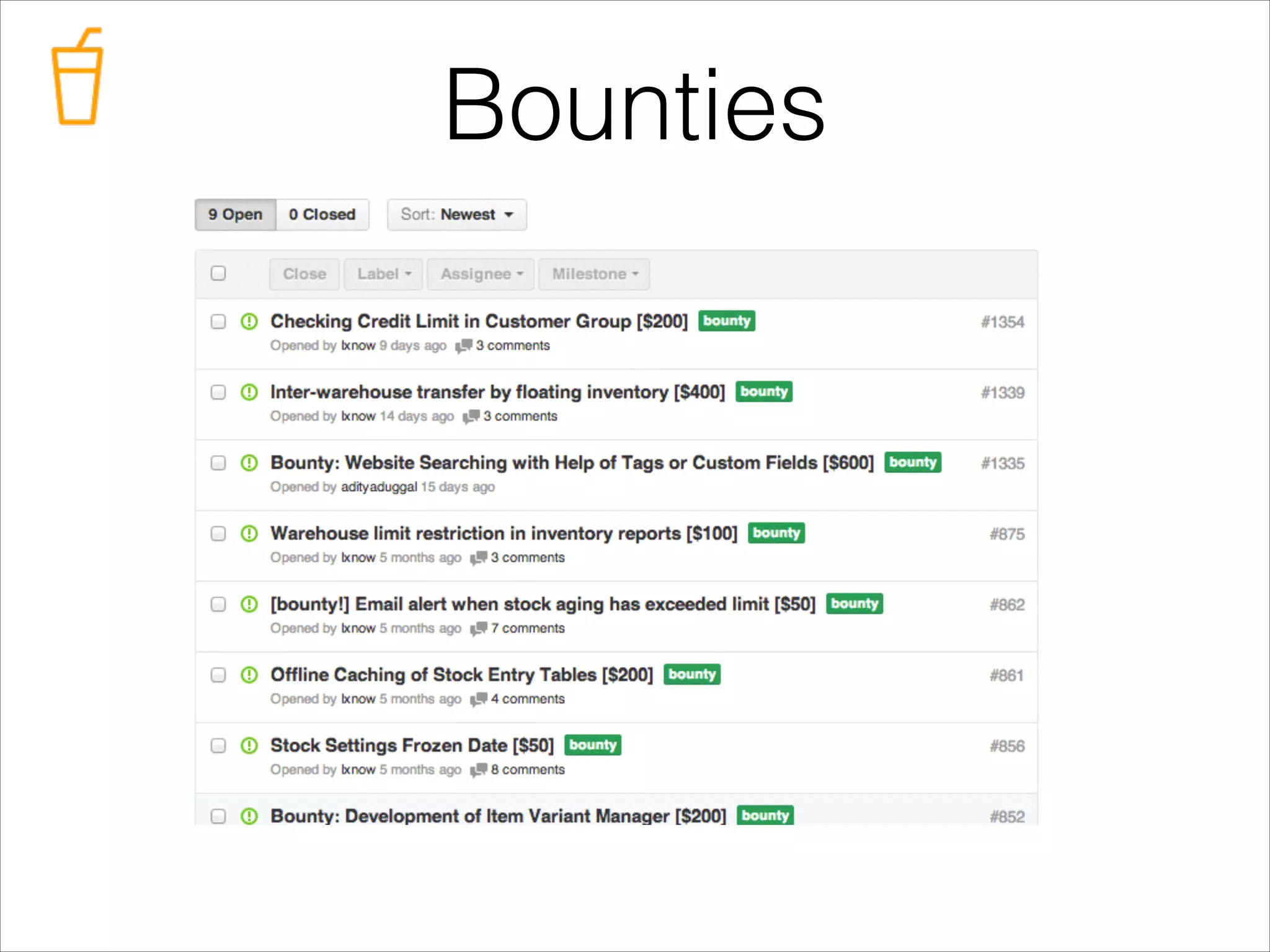 Bounties

 