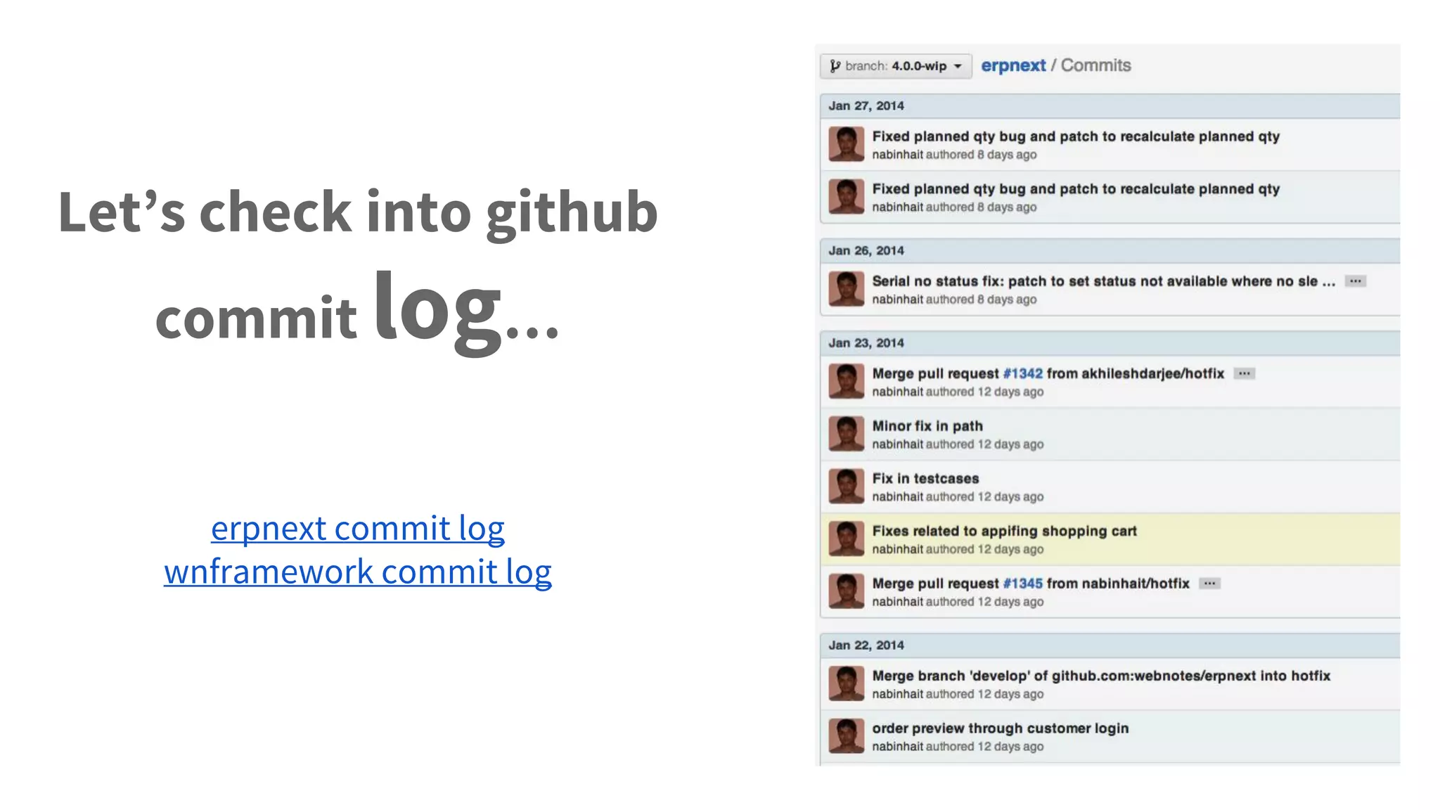 ERPNext Open Day - January 2014