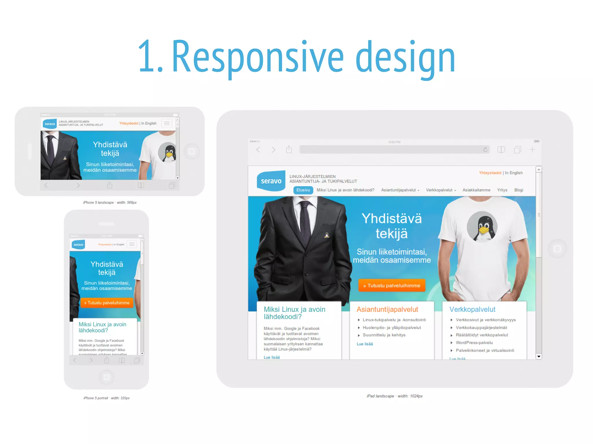 1. Responsive design

 