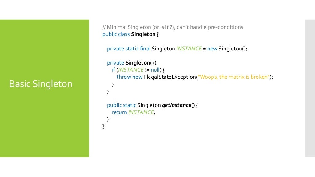 Java Singleton Pattern