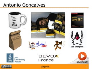 Antonio Goncalves

@agoncal

2

 