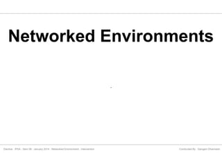 Networked Environments
-

Elective : IPSA : Sem 08 : January 2014 : Networked Environment : Intervention

Conducted By : Gangani Dharmesh

 