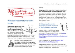 A No-Excuses Guide to Blogging Slide 6