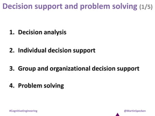 Decision making, decision support & problem solving | PPTX