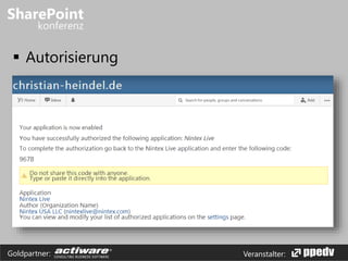 Veranstalter:Goldpartner:
 Autorisierung
 