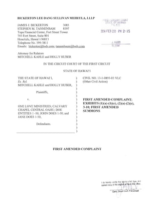 2014 02-20 filed 1st amd complaint wo exh