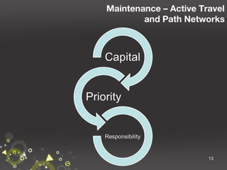 Maintenance – Active Travel
and Path Networks

13

 