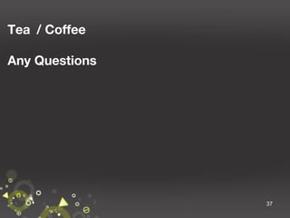 Tea / Coffee
Any Questions

37

 