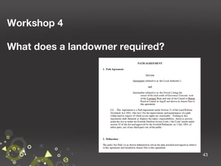 Workshop 4
What does a landowner required?

43

 