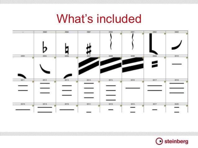 music notation font for word