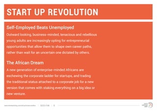 start up revolution
Self-Employed Beats Unemployed
Outward looking, business-minded, tenacious and rebellious
young adults...