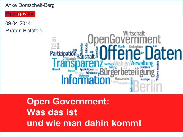 Open Government Was Das Ist Und Wie Man Dahin Kommt