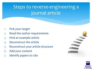 2014 04-14 How to reverse engineer a journal article | PDF