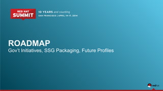 ROADMAP
Gov’t Initiatives, SSG Packaging, Future Profiles
 