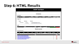 Step 6: HTML Results
 