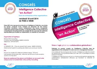 Congrès d'Intelligence Collective - 18 avril - Avignon