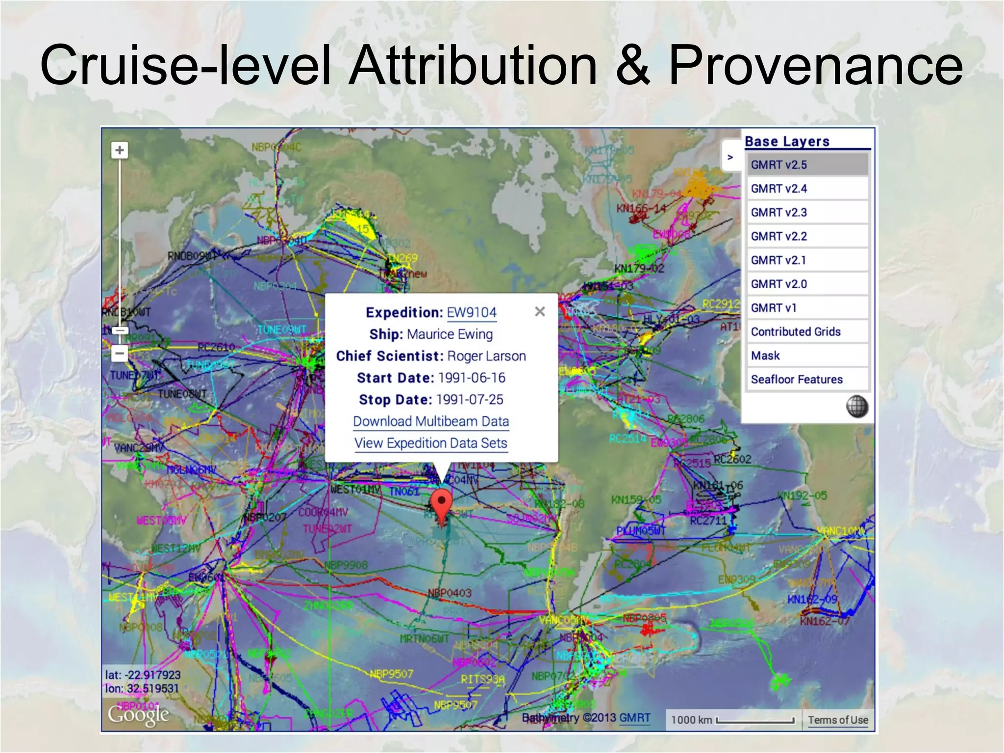 Cruise-level Attribution & Provenance
 