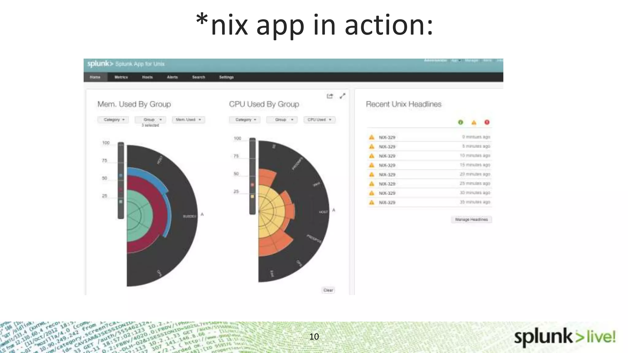 10 *nix app in action: 
