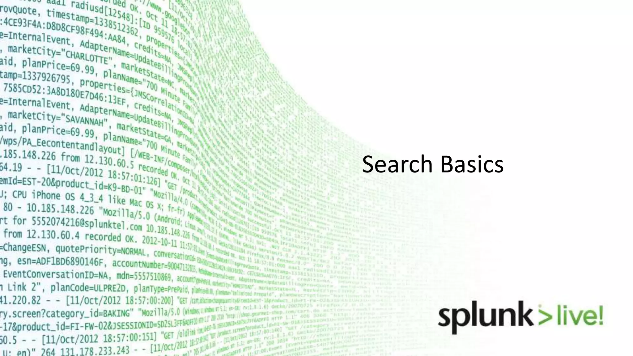 Search Basics 