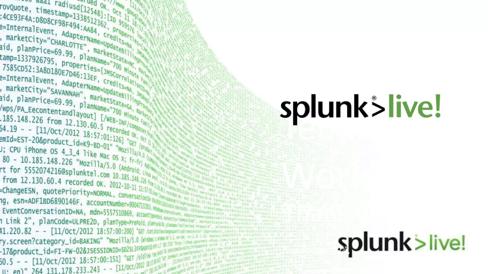 Thank you November 12st, 2012 Technical Workshops Getting Started User Training 