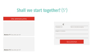 Shall we start together? (5’)
 