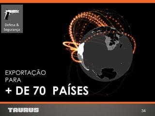 EXPORTAÇÃO
PARA
+ DE 70 PAÍSES
34
Defesa &
Segurança
 
