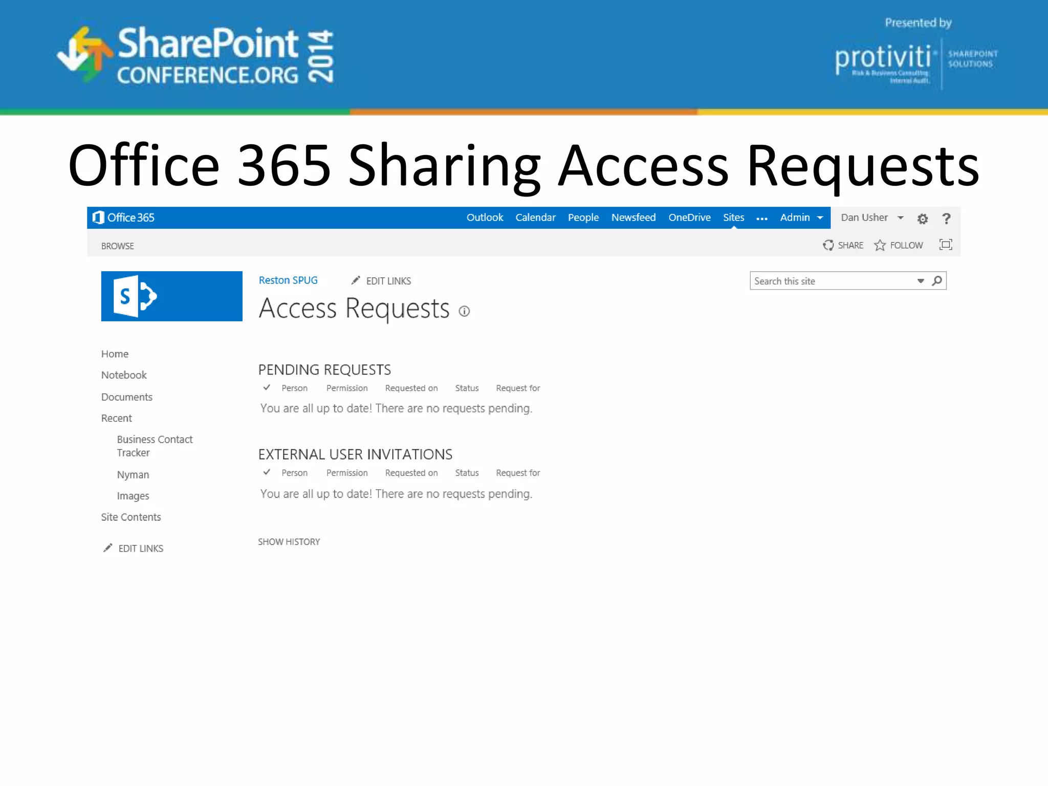 Office 365 Sharing Access Requests
 
