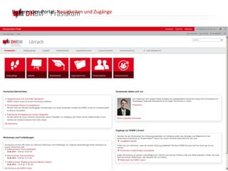 Dozierenden-Portal: Neuigkeiten und Zugänge
 