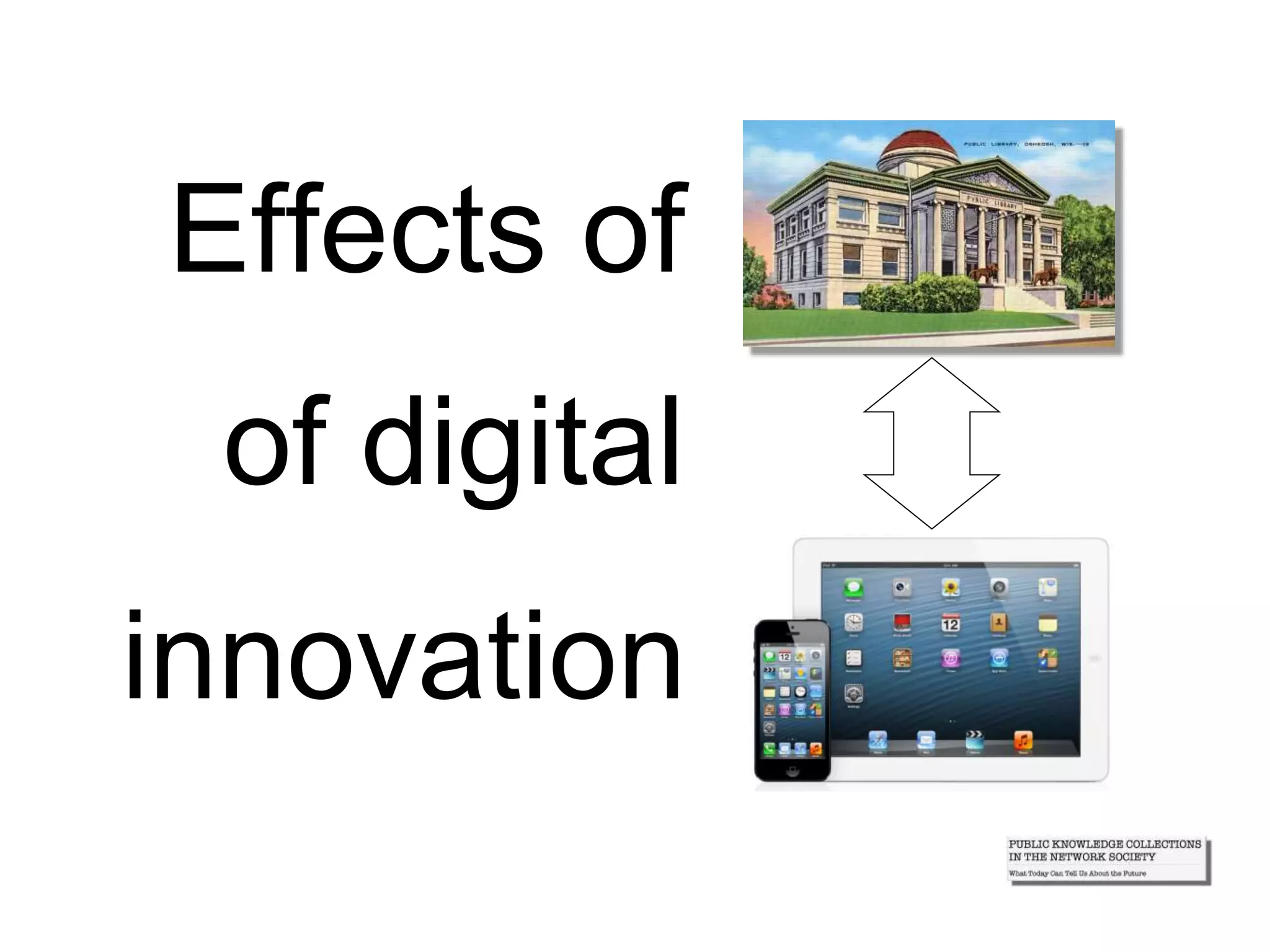 Effects of
innovation
of digital
 