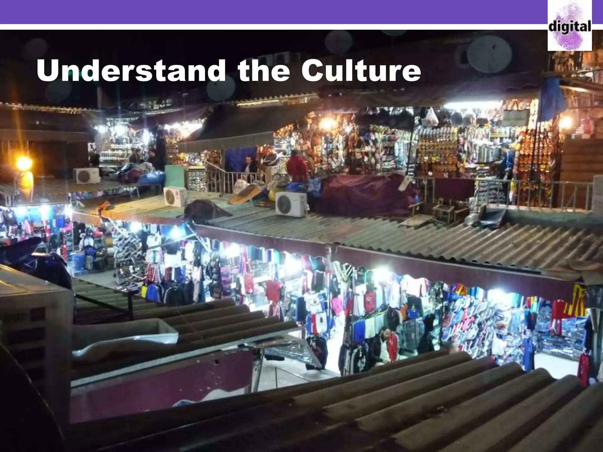 Understand the Culture
 