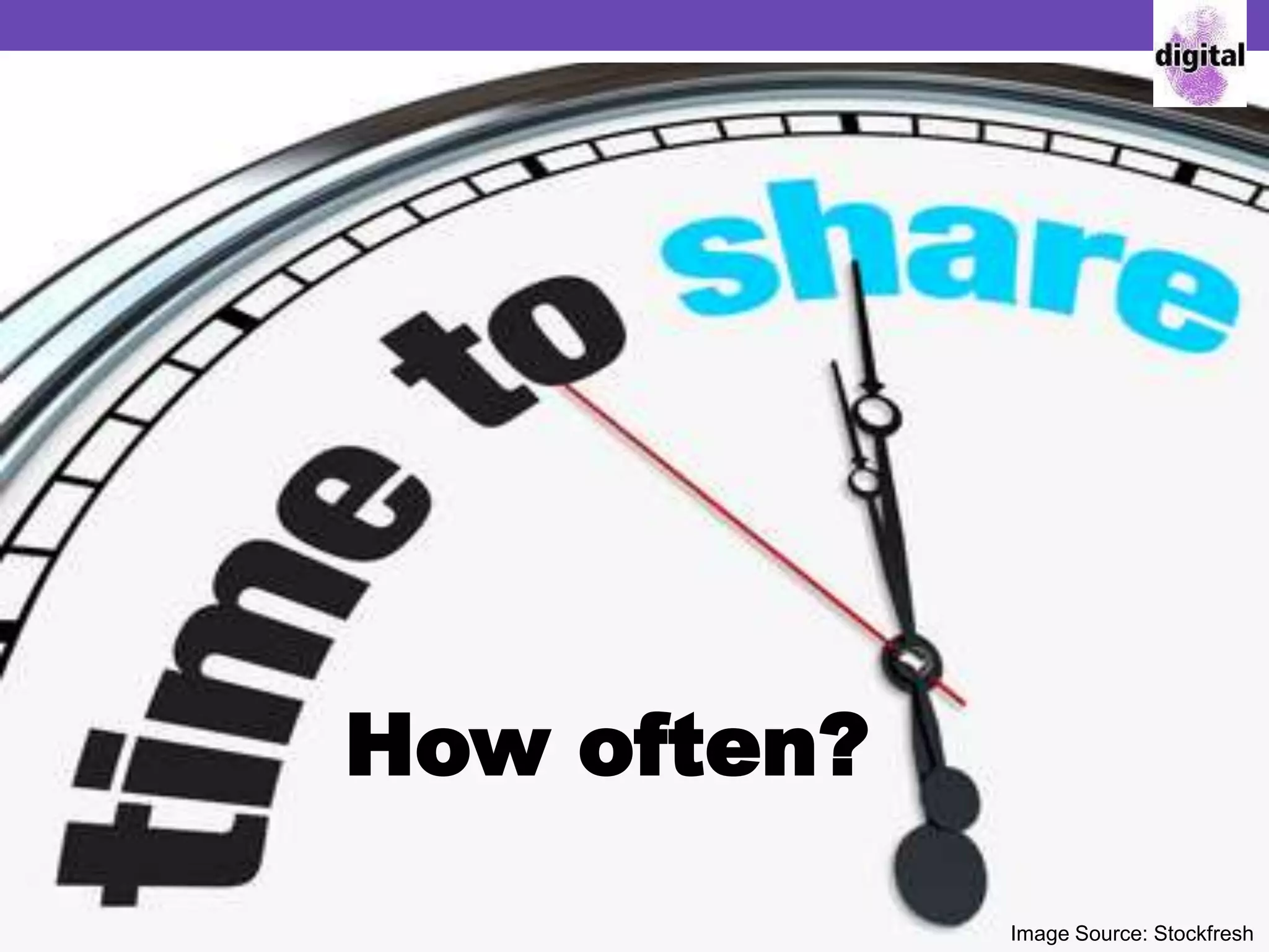 How often?
Image Source: Stockfresh
 