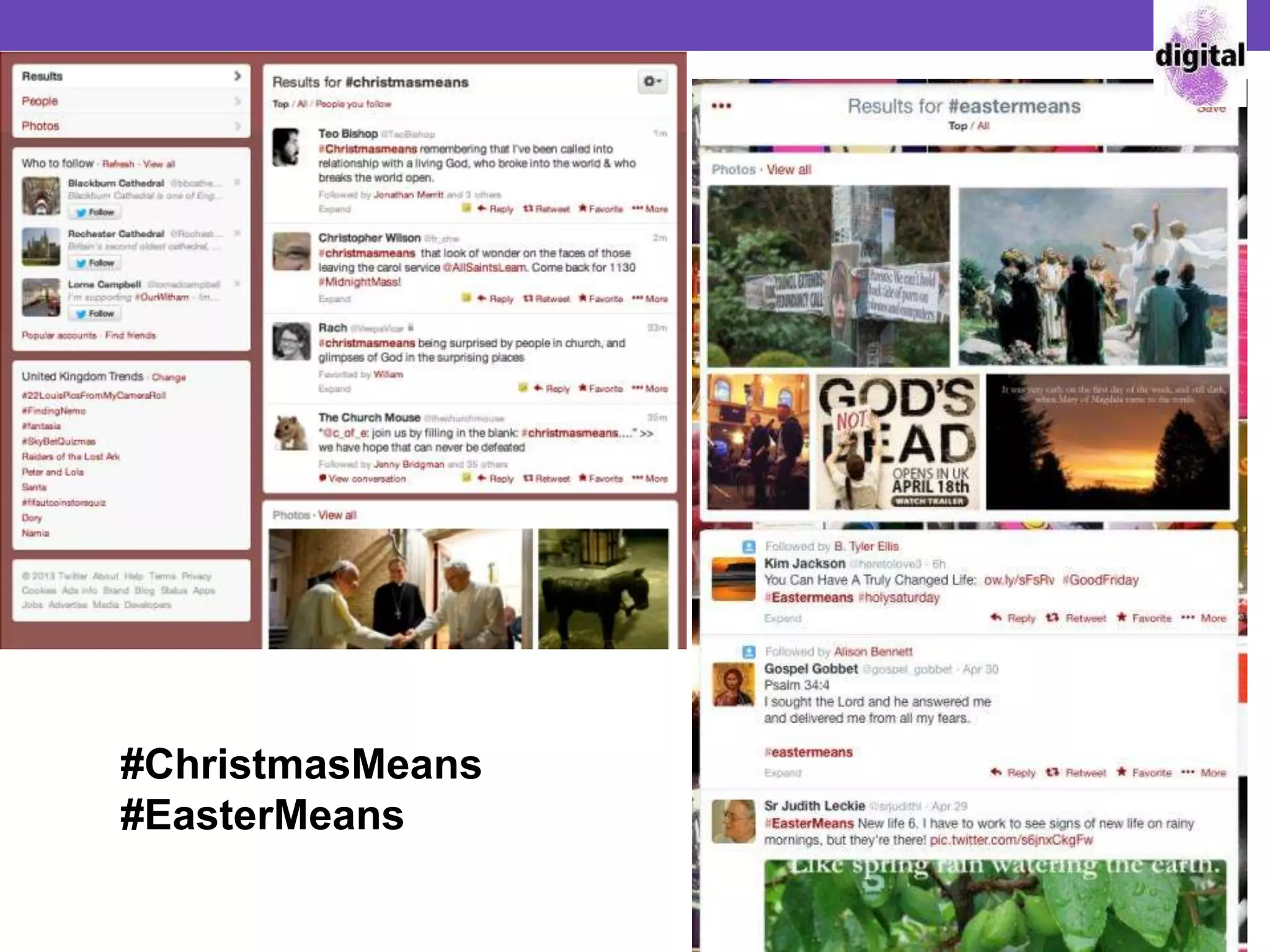 #ChristmasMeans
#EasterMeans
 