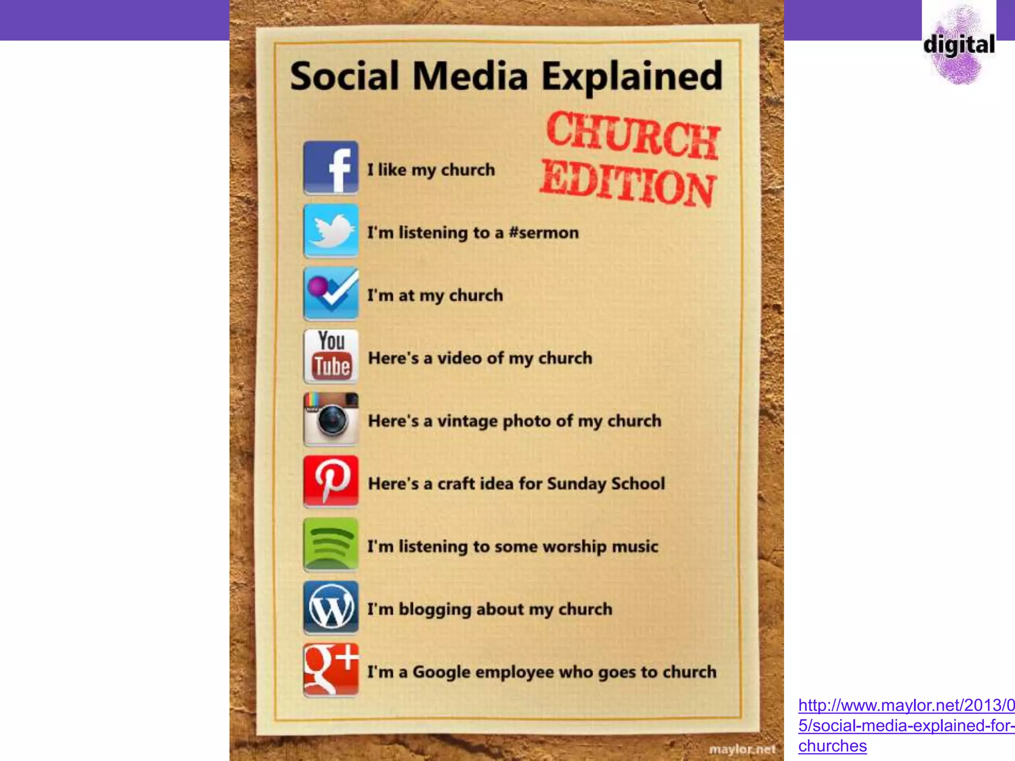 http://www.maylor.net/2013/0
5/social-media-explained-for-
churches
 