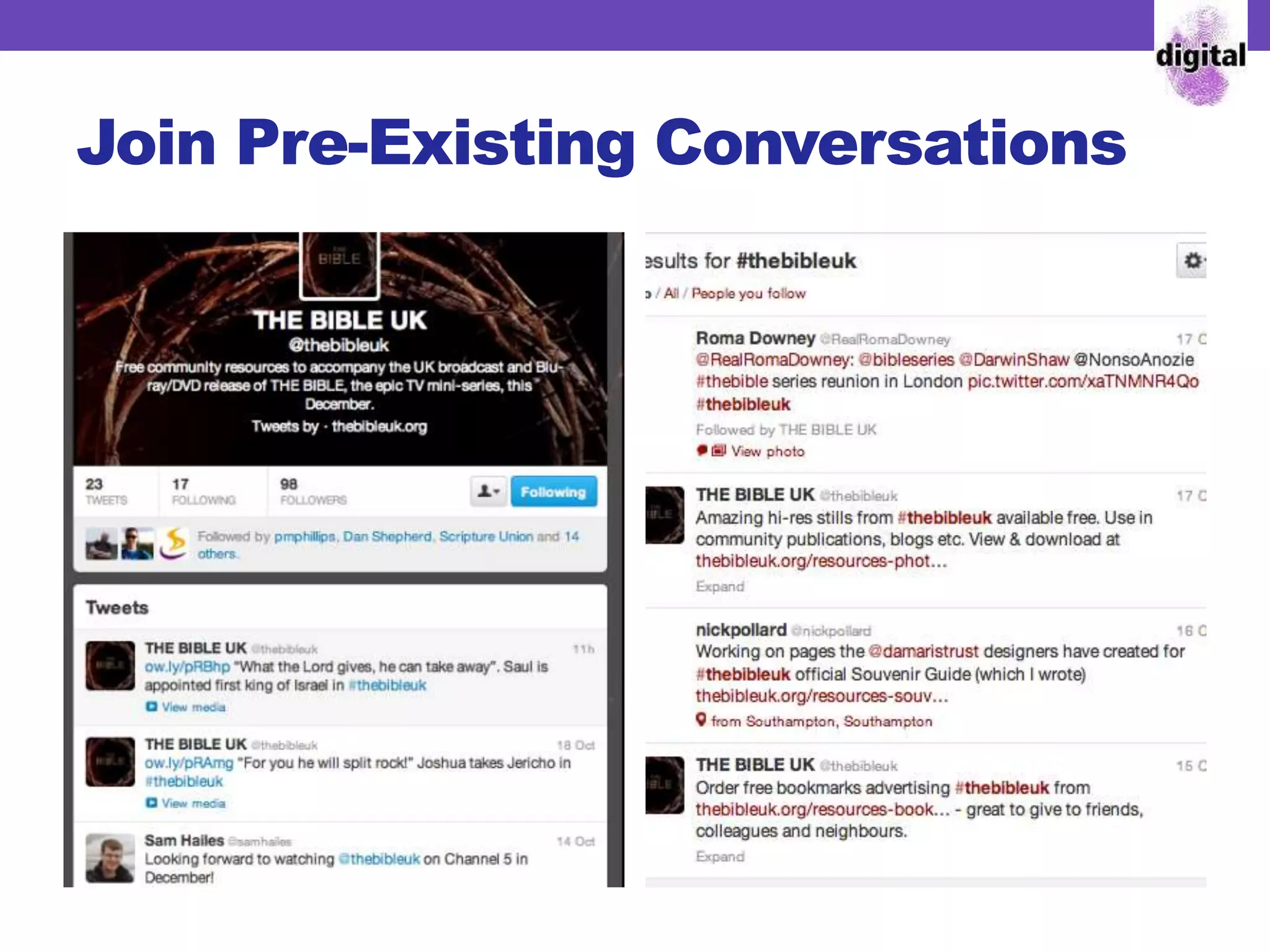 Join Pre-Existing Conversations
 