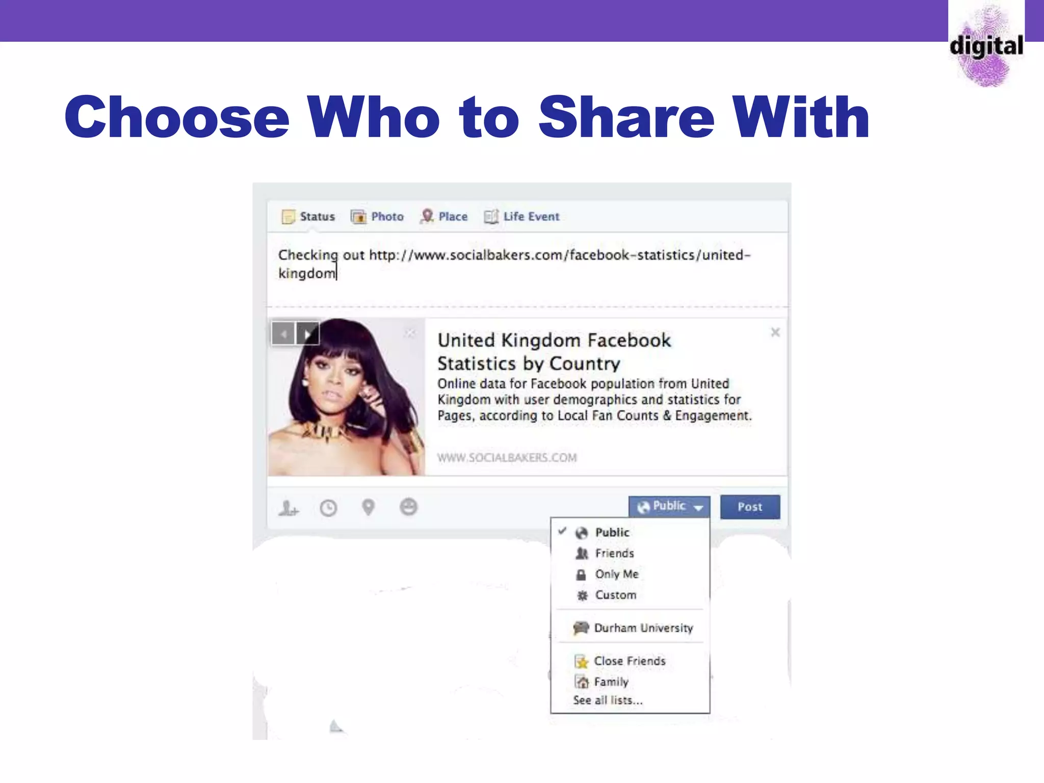 Choose Who to Share With
 