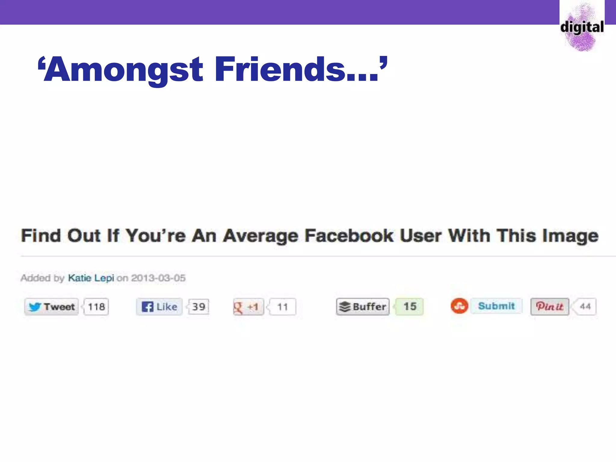 ‘Amongst Friends…’
 