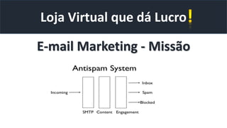 Loja Virtual que dá Lucro
E-mail Marketing - Missão
 