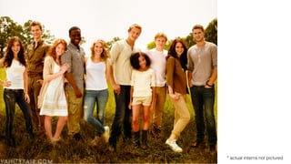 * actual interns not pictured
 