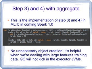 2014-06-20 Multinomial Logistic Regression with Apache Spark | PPT