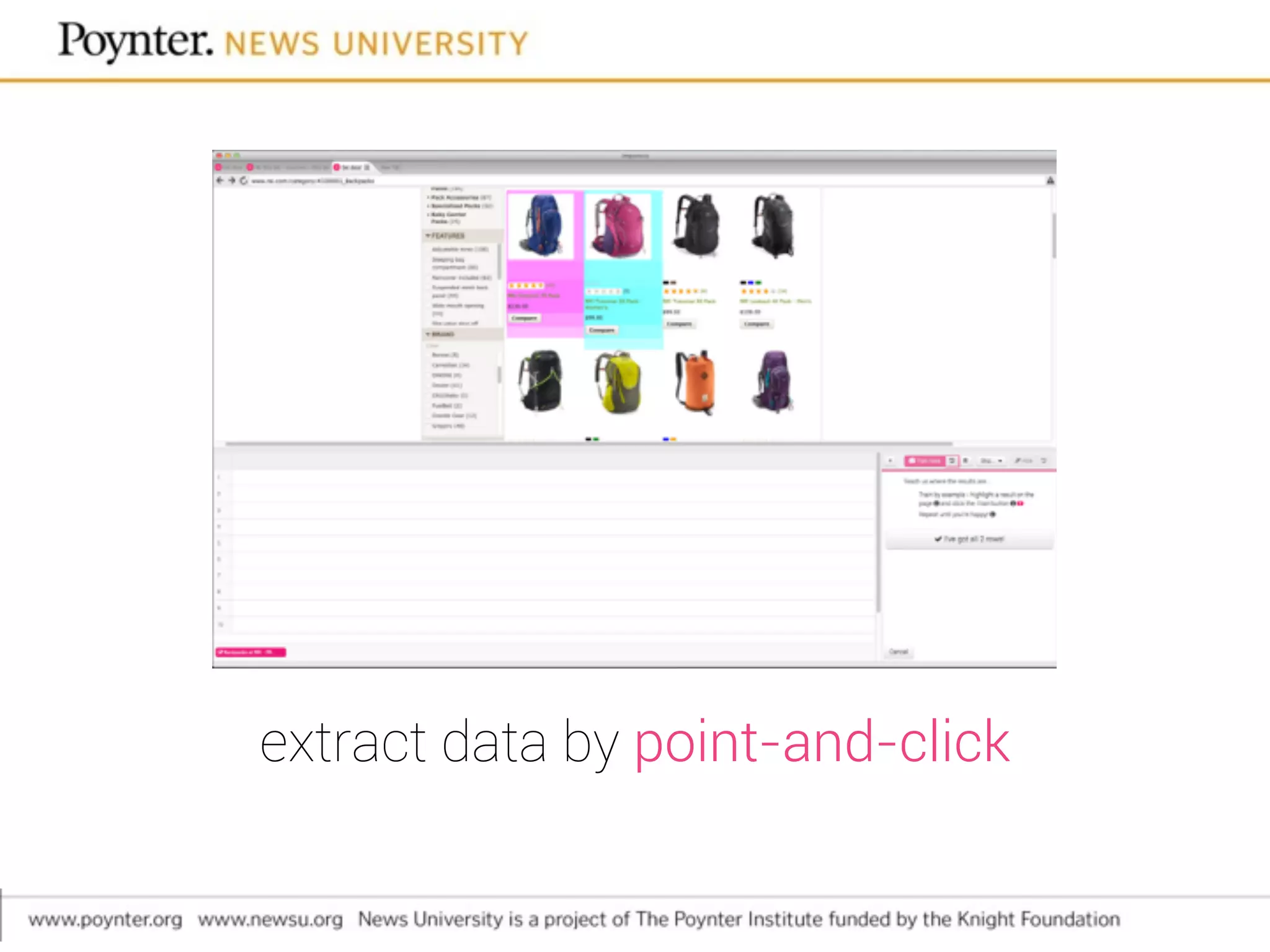 extract data by point-and-click
 