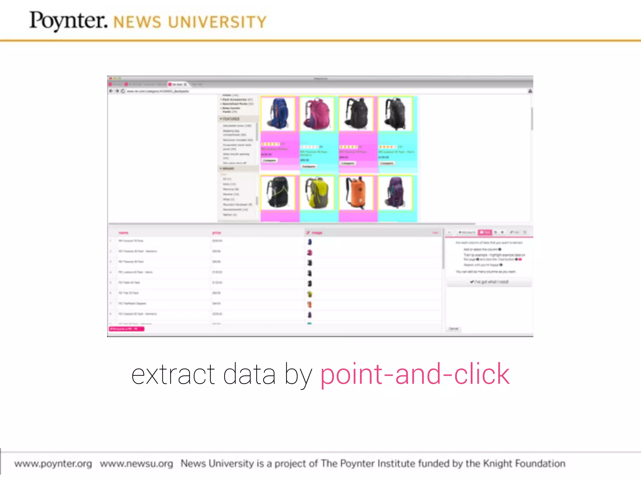 extract data by point-and-click
 