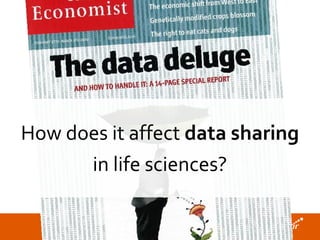 How does it affect data sharing
in life sciences?
 