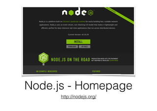 Node.js - Homepage
http://nodejs.org/
 