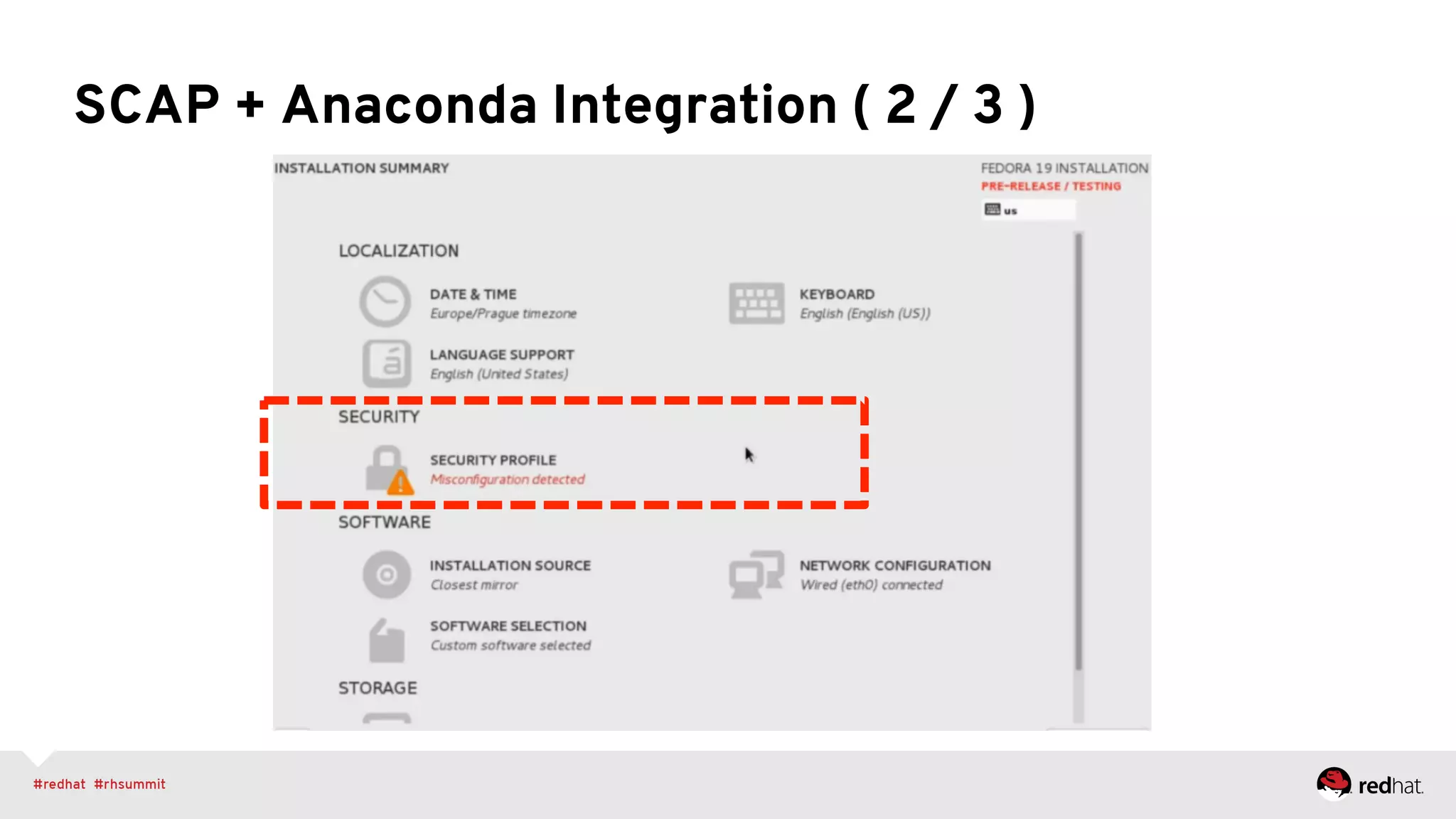 SCAP + Anaconda Integration ( 2 / 3 )
 