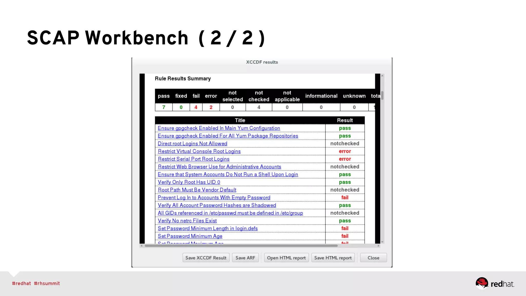 SCAP Workbench ( 2 / 2 )
 