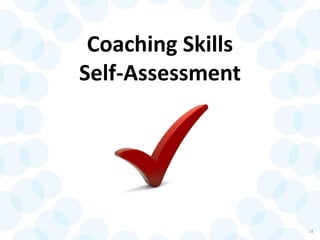 Coaching Skills
Self-Assessment
14
 
