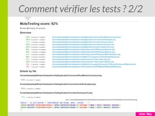 Comment vérifier les tests ? 2/2
 