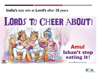 India’s test win at Lord’s after 28 years
 