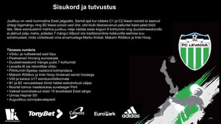 Sisukord ja tutvustus
Juulikuu on veidi kummaline Eesti jalgpallis. Samal ajal kui näiteks C1 ja C2 klassi noored ei saanud
ühtegi liigamängu ning B2 klassi poisid vaid ühe, olid klubi täiskasvanud palluritel käed-jalad tööd
täis. Meie esindustiimil mahtus juulikuu nelja nädala sisse koguni 8 kohtumist ning duubelmeeskondki
ei jäänud palju maha, pidades 7 mängu! Allpool siis traditsiooniline kokkuvõte eelmise kuu
sündmustest, mida vürtsitavad oma arvamustega Marko Kristal, Maksim Rõtškov ja Imbi Hoop.
Tänases numbris
• Võidu- ja nulliseeriad said lõpu
• Peatreeneri hinnang eurosarjale
• Duubelmeeskond mängis juulis 7 kohtumist
• Levadia III sai rekordilise võidu
• Põhiturniiri lõpetas naiskond kolmandana
• Maksim Rõtškov ja Imbi Hoop hindavad senist hooaega
• Võit ja kaotus U17 esindusvõistkonnale
• B1 ja B2 vanuseklassi tiimid hetkel esikolmikust väljas
• Noortel toimus meeleolukas suvelaager Piiril
• Vaiksel koondisekuul siiski 15 levadialast Eesti särgis
• Urmas Hepner 50!
• Augustikuu sünnipäevalapsed
 